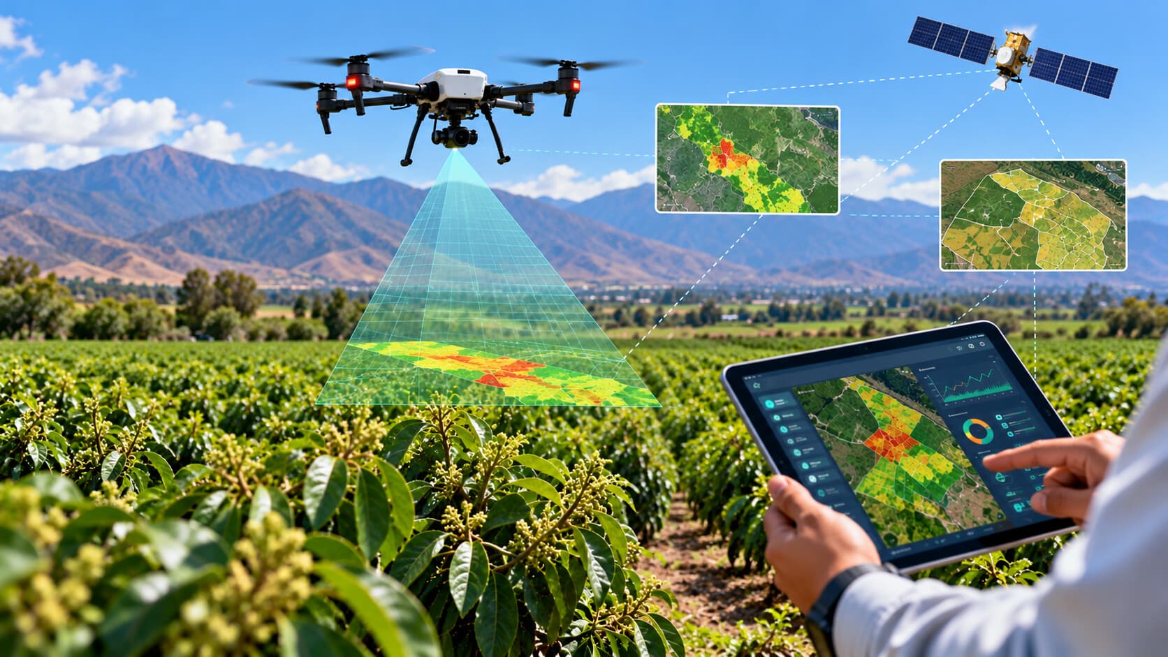 Drones, satélites e inteligencia artificial transforman la gestión agrícola en Perú