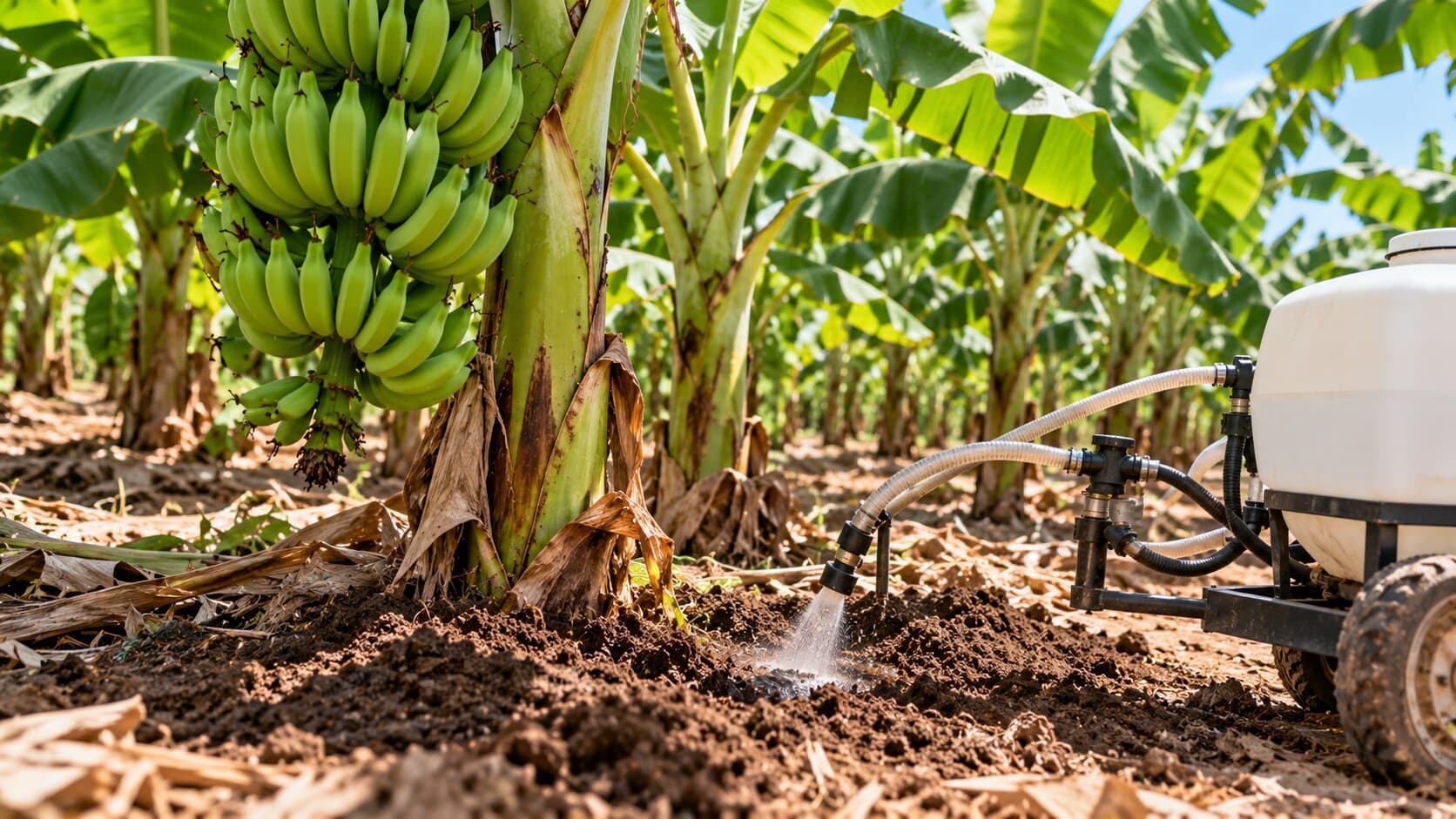 Piura evalúa inoculantes biológicos frente al riesgo de Fusarium R4T en banano